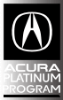 Acura Platinum Program logo